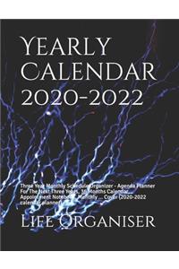 Yearly Calendar 2020-2022