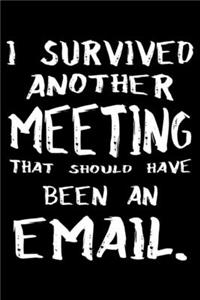 I Survived Another Meeting That Should Have Been An Email.