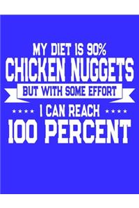 My Diet Is Percent 90% Chicken Nuggets With Some Effort I Can Reach 100 Percent