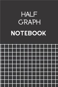Half Graph Notebook 4x4 Quad Ruled Lined 6x9 100 sheets