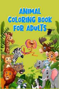 Animal Coloring Book for Adults