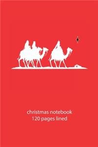 christmas notebook 120 pages lined