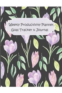 Weekly Productivity Planner, Goal Tracker & Journal