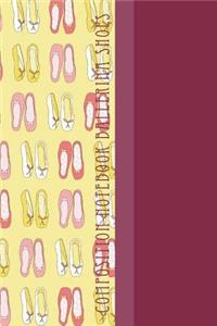 Composition Notebook Ballerina Shoes: Cool Ballerina Shoes Pattern 6 X 9 Graph Ruled Paper Notebook, Appreciation, Quote Journal, Diary Unique Inspirational Gift for Family, Friend or Teacher, Beginning, End of School Year, Retirement, Birthday or