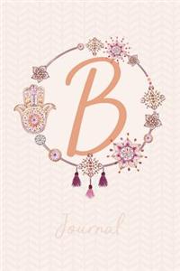 Beautiful Bohemian Style Journal with Initial