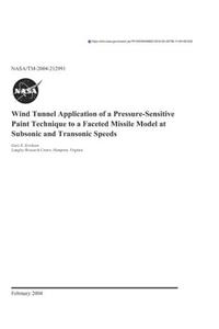 Wind Tunnel Application of a Pressure-Sensitive Paint Technique to a Faceted Missile Model at Subsonic and Transonic Speeds