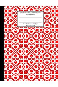 Wide Ruled Composition Notebook. 8.5