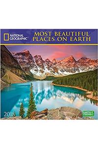 National Geographic Most Beautiful Places on Earth 2018 Wall Calendar