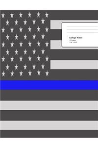 Thin Blue Line Composition Notebook