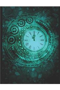Steampunk Clock Chemistry Notebook