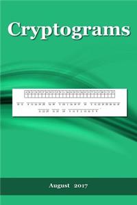 Cryptograms: August 2017