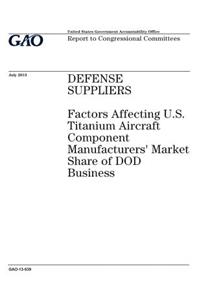 Defense suppliers