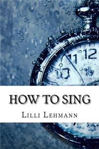 How to Sing