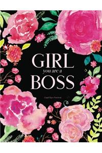 Girl You Are A Boss Notebook - Graph Paper