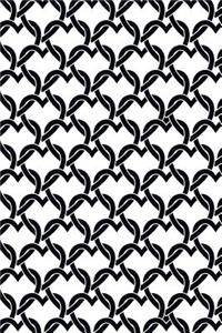 Bullet Journal Notebook Chained Hearts Pattern 10