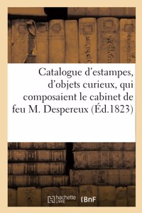 Catalogue d'Estampes de Graveurs Célèbres, d'Objets Curieux