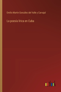 poesía lírica en Cuba