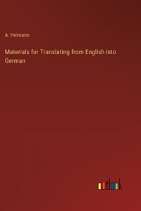 Materials for Translating from English into German