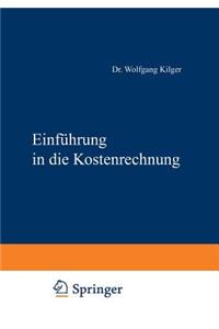 Einführung in Die Kostenrechnung