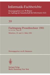 Fachtagung Prozeßrechner 1981