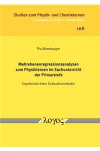 Mehrebenenregressionsanalysen Zum Physiklernen Im Sachunterricht Der Primarstufe