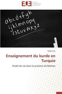 Enseignement Du Kurde En Turquie