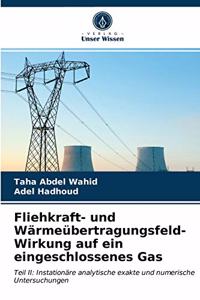 Fliehkraft- und Wärmeübertragungsfeld-Wirkung auf ein eingeschlossenes Gas