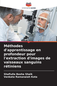 Méthodes d'apprentissage en profondeur pour l'extraction d'images de vaisseaux sanguins rétiniens