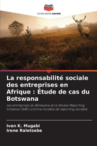 responsabilité sociale des entreprises en Afrique