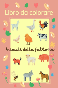 Libro da colorare Animali della fattoria
