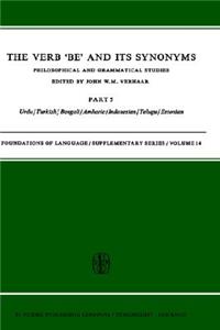 The Verb Be and Its Synonyms: Philosophical and Grammatical Studies