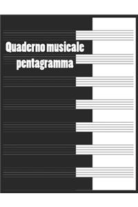 quaderno musicale pentagramma