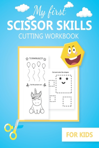 My first Scissor Skills cutting workbook for kids