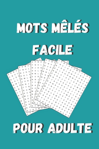 Mots mêlés FACILE pour adulte -