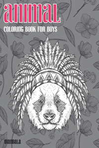 Mandala Coloring Book for Boys - Animal