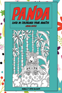 Livre de coloriage pour adultes - Mandala et motifs relaxants - Animal emmêlé - Panda