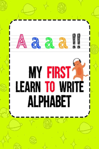 My First Learn to Write Alphabet