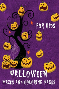 Halloween Mazes and Coloring Pages