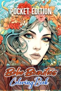 Boho Beauties Coloring Book