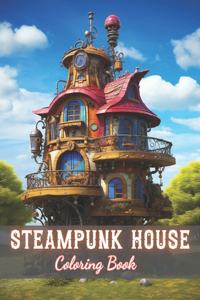 Steampunk House Coloring Book