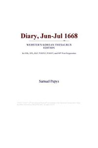 Diary, Jun-Jul 1668 (Webster's Korean Thesaurus Edition)
