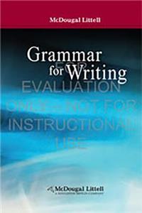 Mllit08 Grammar for Writing Gr 7