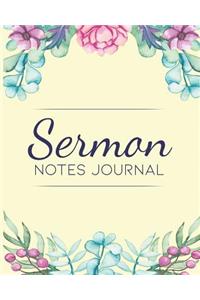 Sermon Notes Journal