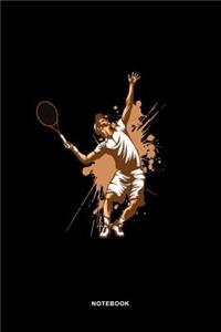 Tennis Sports Art Graphic Notebook