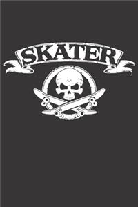 Notebook for sk8er sk8 longboard skate skull