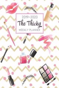 The Thicky 2019-2020 Weekly Planner: 16-Month Organizer with Monthly Overviews - Weekly & Daily Planner - Notes & Password Tracker - Big Planner - But First, Makeup