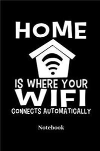 Home Is Where Your Wifi Connects Automatically Notebook