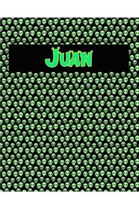 120 Page Handwriting Practice Book with Green Alien Cover Juan