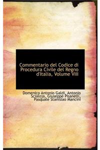 Commentario del Codice Di Procedura Civile del Regno D'Italia, Volume VIII