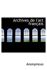 Archives de L'Art Francais
